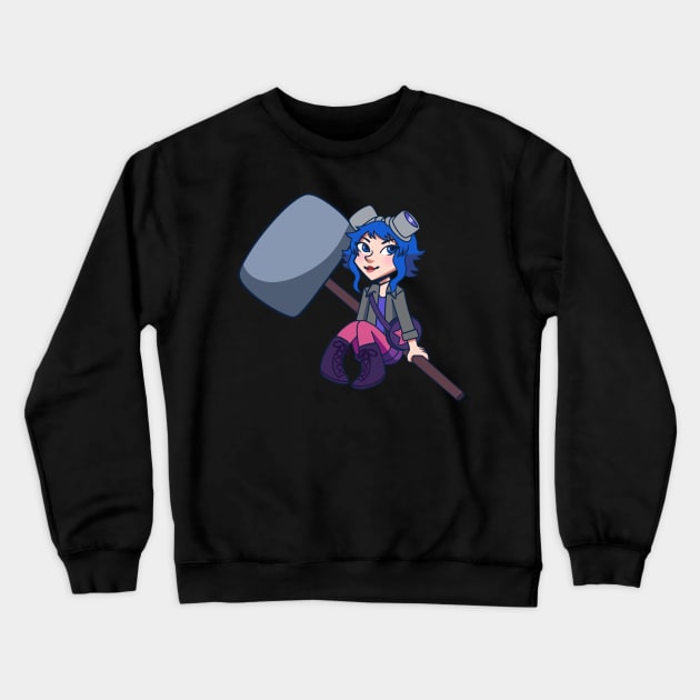 Mini Ramona Flowers (Blue) Crewneck Sweatshirt by emmydragonartz 